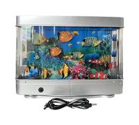 Hellery Lámpara de Noche LED para Acuario, Luz Ambiental, Regalo de Cumpleaños, Adorno de Escritorio, Lámpara Decorativa para Oficina, Dormitorio Y Decoración, pequeño