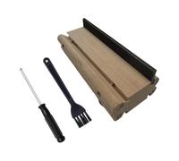 Hellery Lima Biseladora para Extremos de de Guitarra, Herramienta Peladora para Extremos de, Herramienta de Fabricante de Guitarras para Perfi, Type a