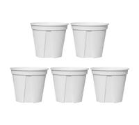 Hellery Macetas, Jarrones, Macetas para Bonsáis, Jardineras con Orificios de Drenaje, Macetas para Habitaciones Infantiles, para El Jardín Y El, Blanco