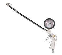 Hellery Medidor Digital de Neumáticos Manómetro Inflador Compresor Desinflador con Acople Rápido Uso con una Mano Rango 0 Psi, Manómetro De Presión De Neumáticos Con Baño De Aceite