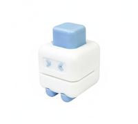 Hellery Perforadora de Papel Mini Portátil Perforador Manual Saca Hojas Troqueladora Diseño Robot Creativo con Base Extraíble y Depósito Agujero 5mm Limpio, Azul