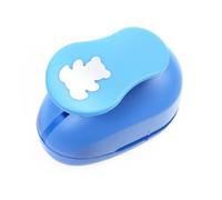 Hellery Perforadora Embosser Troqueladora Manual Cortadora de Papel con Diseño Robusto y Corte Limpio Adecuada para Actividades Escolares y Bricolaje Doméstico, 2.5CM, Oso