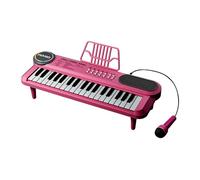 Hellery Piano de Teclado Infantil Multifuncional para Desarrollar La Motricidad Fina. Juguete Musical Ideal para Cumpleaños, año Y Acción de Gracias, Rojo rosa