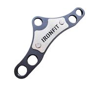 Hellery Placa Adaptadora Doble Línea Resistente Adaptadora Ahorra Espacio Herraje para portistas, Entrenadores, Placa De Conversión De Doble Línea Para Máquina De Vuelo Acero Al Carbono Negro