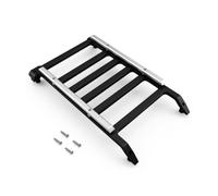 Hellery Portaequipajes Techo RC Escala Rejilla Baja Marco Soporte Accesorio de Aleación de Aluminio Efecto Metálico Adecuado para Crawler SCX30 Modelismo Colecciones Exhibición, Negro