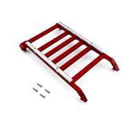 Hellery Portaequipajes Techo RC Escala Rejilla Baja Marco Soporte Accesorio de Aleación de Aluminio Efecto Metálico Adecuado para Crawler SCX30 Modelismo Colecciones Exhibición, Rojo