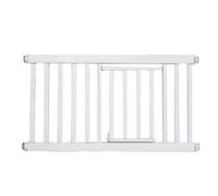 Hellery Puerta para Perros Metálica para Mascotas con Fijación a Presión, Segura, Puertas, Escaleras, L, Con Puerta