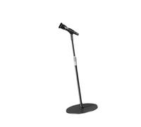 Hellery Soporte de Micrófono de Suelo Ajustable, Multifunción, Compacto, con Base Redonda, para Cantar Y Actuar en Casa, Sin Bandeja de Soporte
