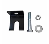 Hellery Soporte para Barra Olimpica Colgador de Pared Estante para Barra Rack Vertical Porta Pesas Acero al Carbono Fijación Sencilla de un Orificio Adecuado, Negro, Un Solo Agujero Normal