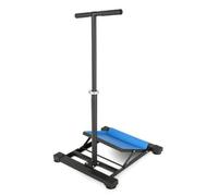 Hellery Tabla Estiramiento con Pasamanos Ajustable Superficie Rehabilitación con Estirador Pantorrillas para Casa, Ejercicio Terapéutico, Modelo 2022 Con Reposabrazos Reforzado Azul