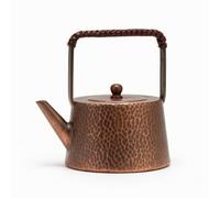 Hellery Tetera de Cobre Puro Hervidor Tetera Martillada Caldera Clásica Hechura Tradicional con Superficie Martillada y Vertido Eficiente Adecuada para Té de, 800 Ml, Aspecto Envejecido