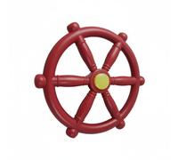 Hellery Volante Infantil para Timón Rueda Accesorio Plástico Robusto Fácil de Atornillar en Parque Temático O Cerca Impulsa Juego Imaginativo Adecuado para Patio Jardín Área de Juegos, Rojo