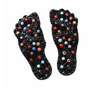 Hellery Zapatillas de Baño para Mujer Sandalias de Casa de Ducha Pantuflas Deslizantes con Drenaje Eficiente Estructura Hueca Suela de PVC con Agarre y Masaje, Negro Multicolor, 39/40