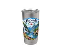 Hellesylt, Noruega, puerto marítimo europeo de cruceros Vaso térmico de acero inoxidable de doble pared