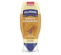 Hellmann's Ajo parmesano pollo tierno estilo mayonesa Dip ajo parmesano delicioso sabor sin sabores artificiales 11.5 onzas líquidas