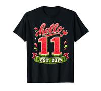Hello 11 EST 2015 Watermelon 11th Birthday Summer Party Camiseta