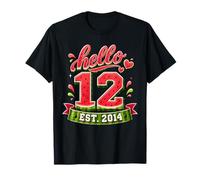 Hello 12 EST 2014 Watermelon 12th Birthday Summer Party Camiseta