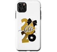 Hello 2026 Gold Disco Ball Bow New Year Celebration Design Carcasa para iPhone 11 Pro MAX