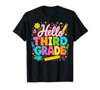 Hello 3rd Grade Back To School 3rd Grader Teacher Student Camiseta