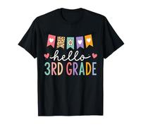 Hello 3rd Grade Back To School 3rd Grader Teacher Student Camiseta