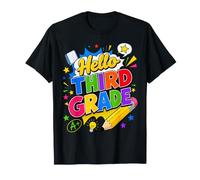 Hello 3rd Grade Back To School 3rd Grader Teacher Student Camiseta