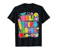 Hello 3rd Grade Back To School 3rd Grader Teacher Student Camiseta