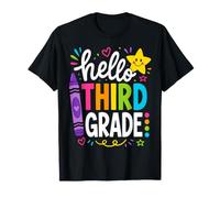 Hello 3rd Grade Back To School 3rd Grader Teacher Student Camiseta