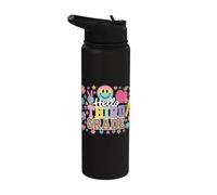 Hello 3rd Grade Boy Girls Teacher Third Grade Back to School Stainless Steel Insulated Water Bottle