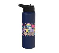 Hello 3rd Grade Boy Girls Teacher Third Grade Back to School Stainless Steel Insulated Water Bottle