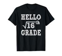 Hello 4th Grade Square Root of 16 Back to School Funny Gifts Camiseta