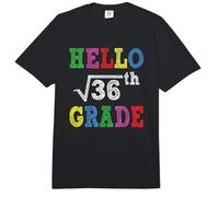 Hello 6th Grade Square Root of 36 Funny Back to School Gifts Comfort Colors Adult Heavyweight T-Shirt