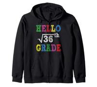 Hello 6th Grade Square Root of 36 Funny Back to School Gifts Sudadera con Capucha