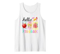 Hello 7th Grade Apple Bow - Estuche para lápices Camiseta sin Mangas