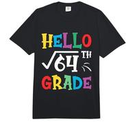 Hello 8th Grade Square Root of 64 Funny Back to School Gifts Comfort Colors Adult Heavyweight T-Shirt