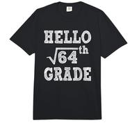 Hello 8th Grade Square Root of 64 Funny Gifts Back to School Comfort Colors Adult Heavyweight T-Shirt