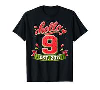 Hello 9 EST 2017 Watermelon 9th Birthday Summer Party Camiseta