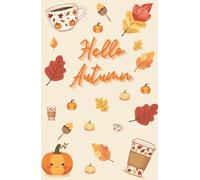 Hello Autumn: A5 lined notebook, Autumn, Hardback cover, 120 pages
