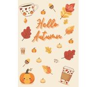Hello Autumn: A5 lined notebook, Autumn, Paperback cover, 120 pages