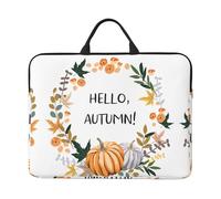 Hello Autumn Print - Funda para portátil de 14 pulgadas, asa portátil para viajes de negocios, viajes, se adapta a portátiles y tabletas