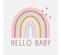Hello Baby - Neutrales Baby Gästebuch zur Geburt | 30 Seiten für Wünsche und Erinnerungen: Modernes Erinnerungsbuch mit 30 freien Seiten im schlichten ... - Geschenk zur Babyparty, Geburt oder Taufe