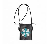 hello-bags Bolso bandolera para mujer de piel vegana. Tamaño: 21 x 15,5 cm.