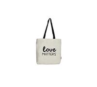 hello-bags. Bolso Tote Bag con cremallera, forro y bolsillo. “LOVEMATTERS”.