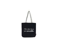 hello-bags. Bolso Tote Bag con cremallera, forro y bolsillo. “MÁSVALE”.