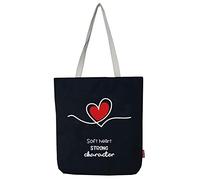 hello-bags. Bolso Tote Bag con cremallera, forro y bolsillo. “SOFTHEART”.