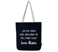 hello-bags. Bolso Totebag. Exterior: Algodón 100%. Con cremallera, forro y bolsillo interior. Incluye sobre kraft de regalo. Modelo JENEVEUX. Color: Crudo/Negro. Medidas: 37 * 38 cm