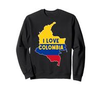 Hello Bogotá I Love Colombia Mapa Bandera Cool Colombian Mom Dad Sudadera