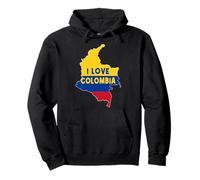 Hello Bogotá I Love Colombia Mapa Bandera Cool Colombian Mom Dad Sudadera con Capucha