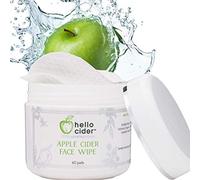Hello Cider Almohadillas de tóner para cara de vinagre de sidra de manzana, árbol de té orgánico, hamamelis, rosa, lavanda. Limpiar, tonificar, hidratar, calmar y calmar. 60 almohadillas. USA by