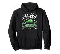 Hello Coach Silbato Plaid Sports Mentor Design Sudadera con Capucha