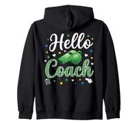 Hello Coach Silbato Plaid Sports Mentor Design Sudadera con Capucha